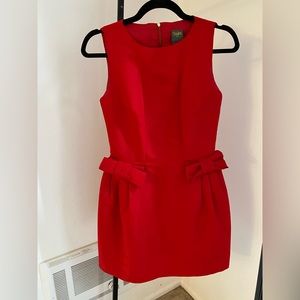Taylor Red Vintage 60s inspired Dress US 2 bows
